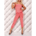 Pink Boob Tube Jumpsuit